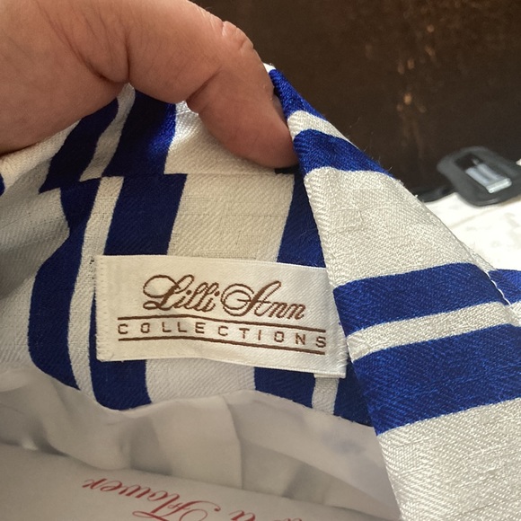 Lilli Ann Collections Vintage Stripe Blazer & Skirt Size L - Picture 14 of 17